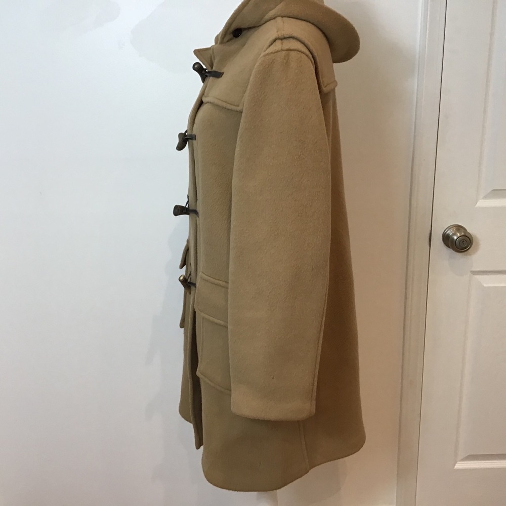 LL BEAN VTG TOGGLE DUFFLE WOOL COAT ENGLAND SZ 14 - Picture 3 of 16